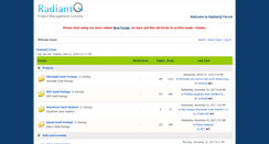 Desktop Screenshot of forum.radiantq.com