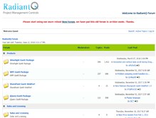 Tablet Screenshot of forum.radiantq.com